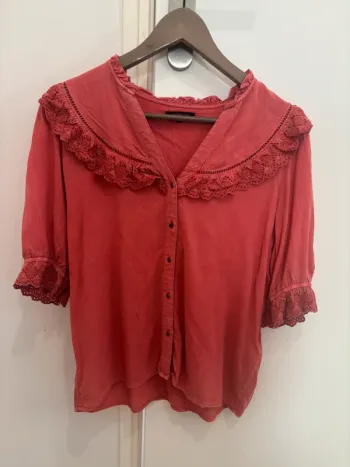 Blouse manches 3/4 vieux rose BONOBO