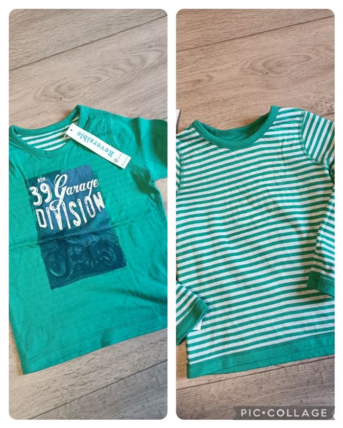 5. T-shirt neuf réversible Z génération 4ans F104cm - photo numéro 1