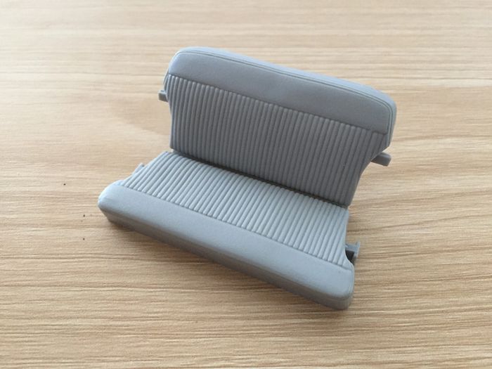 Banquette arrière pièce détachée miniature 1/18 Citroën traction 15cv 1952 Maisto #A40