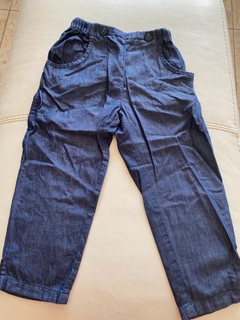Pantalon léger jeans marin 36 mois Jacadi