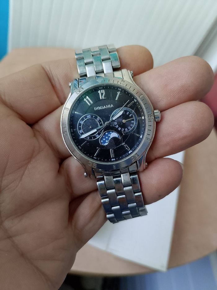 Montre chronographe Rodania phase de lune