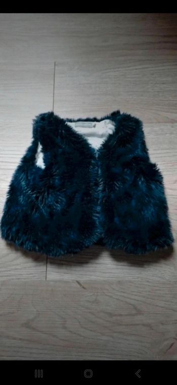 Gilet fausse moumoute Sergent Major 12mois 74cm 👻