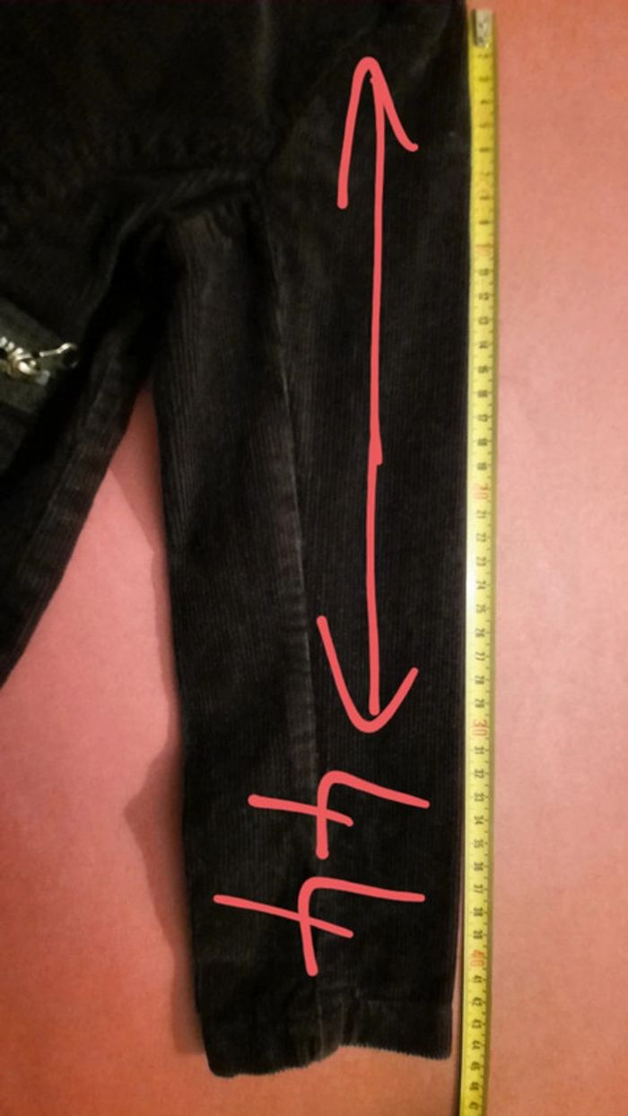 Veste côtelée noire fille T. 10 ans - photo numéro 10