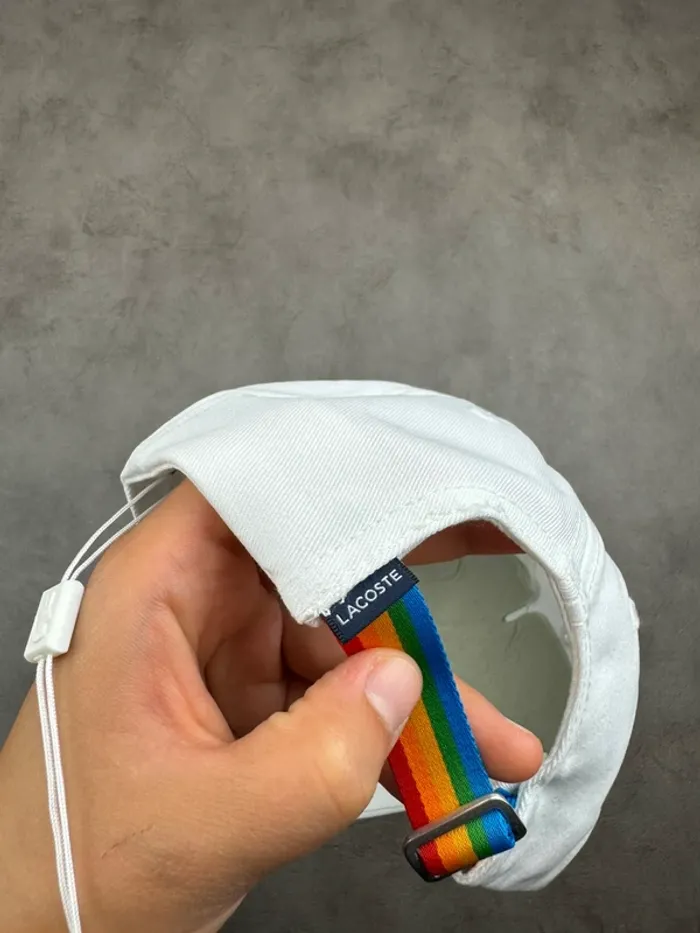 Casquette Lacoste Polaroïd Blanche Neuve - photo numéro 5