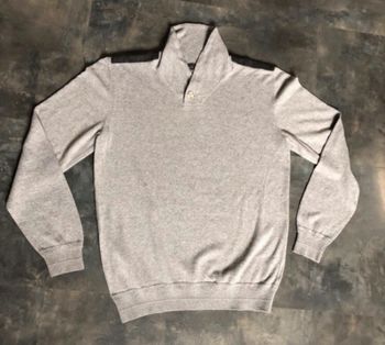Pull homme 2 tons de gris L Devred