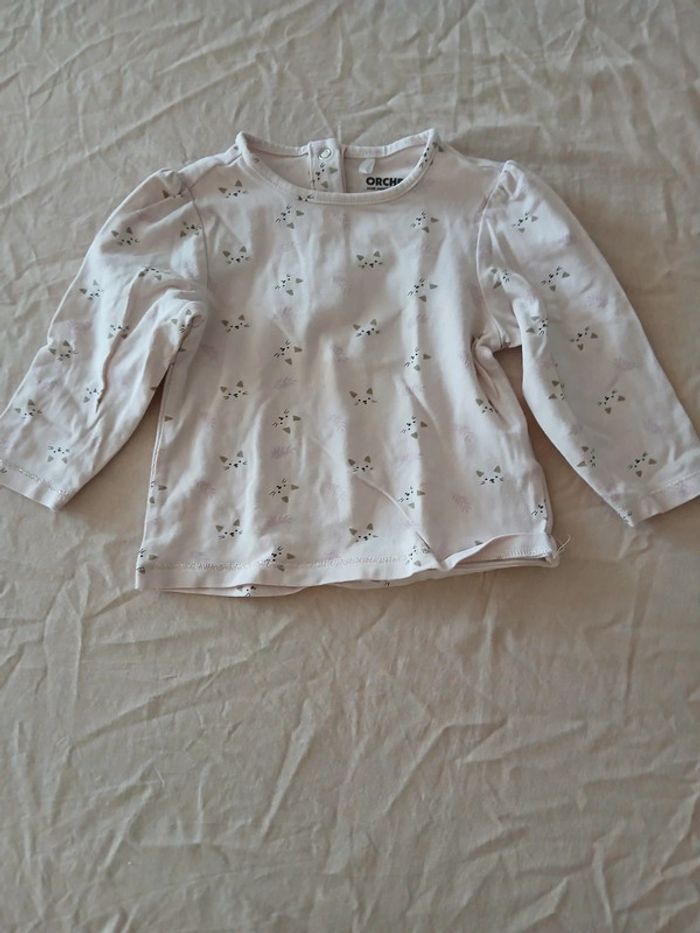 Tee-shirt manches longues 6 mois - photo numéro 2