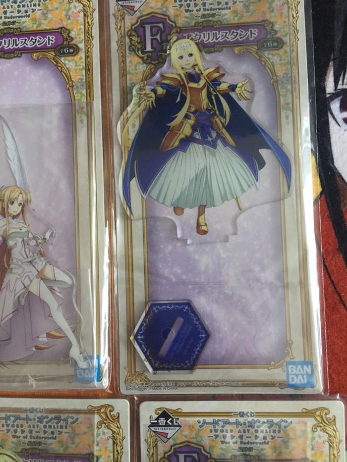 Kirito Asuna Alice Leafa Sinon Eugeo War of Underworld stand set Sword art online SAO Ichiban Kuji - photo numéro 4