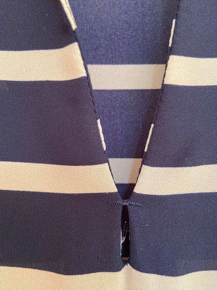 Blouse légère style marinière Zara taille M - photo numéro 4