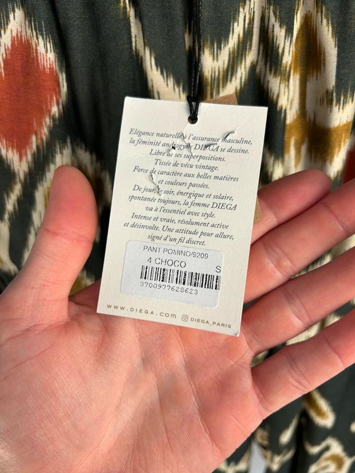 Pantalon fluide Diega S chocolat Neuf - photo numéro 4