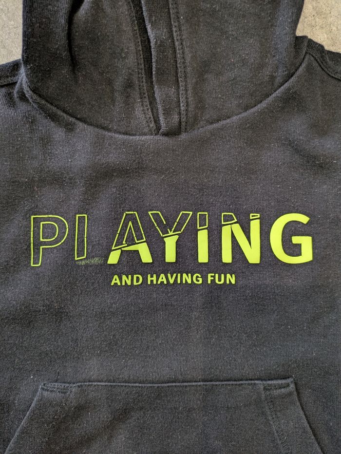 Sweat capuche 4 ans noir - photo numéro 2