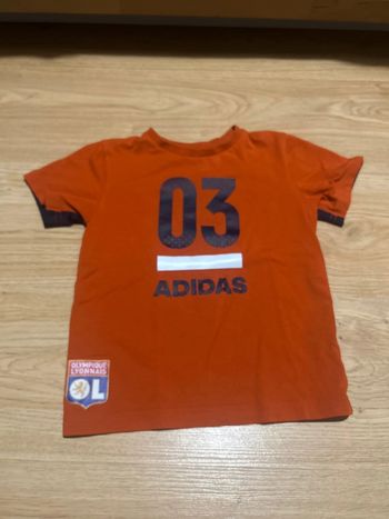 Maillot de foot OL Olympique Lyonnais Adidas taille 3-4 ans