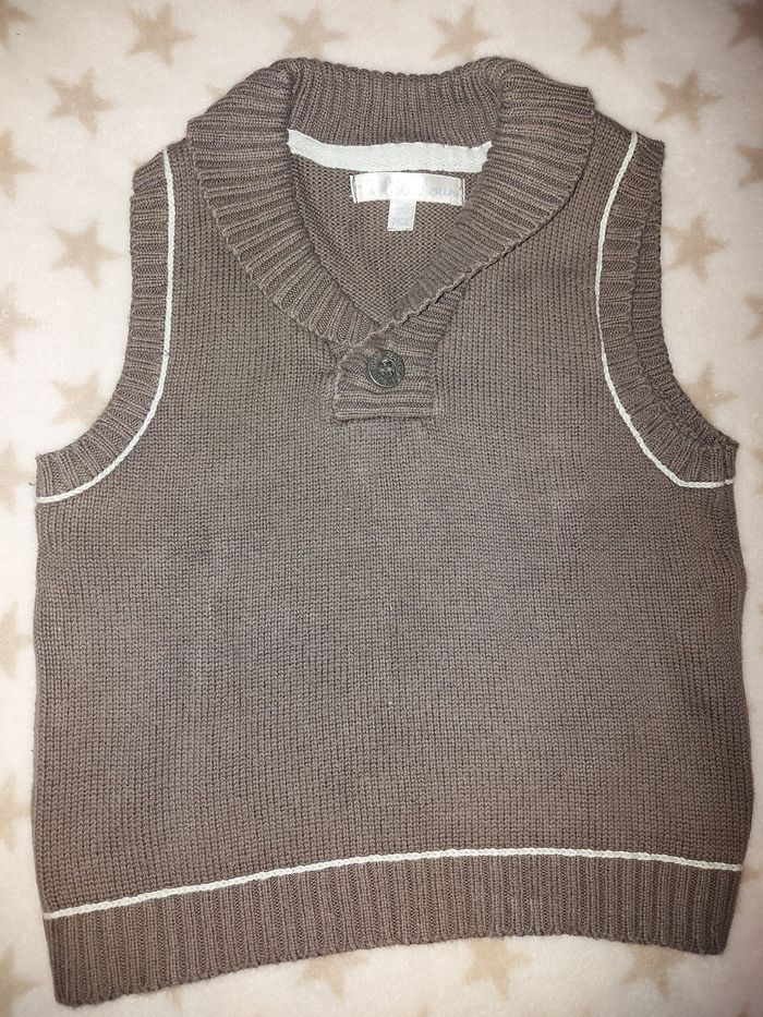 Pull sans manche 12 mois garçon