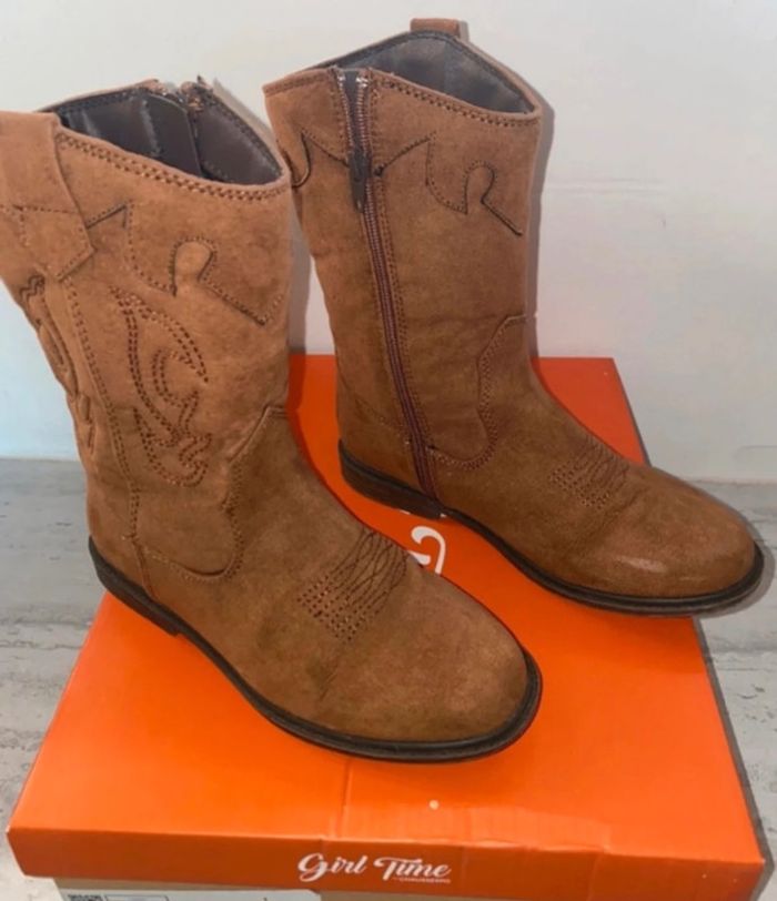 Botte en daim camel 29 TBE girl Time - photo numéro 3