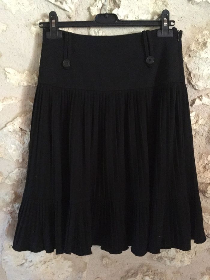 Jupe plissée noire