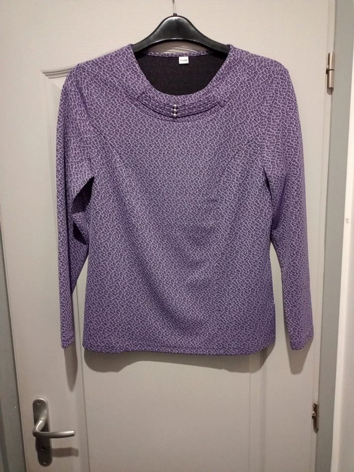 Maillot manches longues mauve