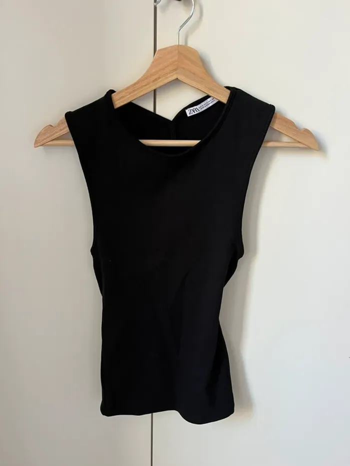 Top fiesta negro Zara