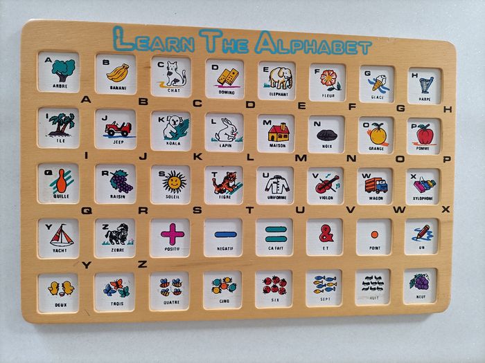 Jeu alphabet en bois - photo numéro 2