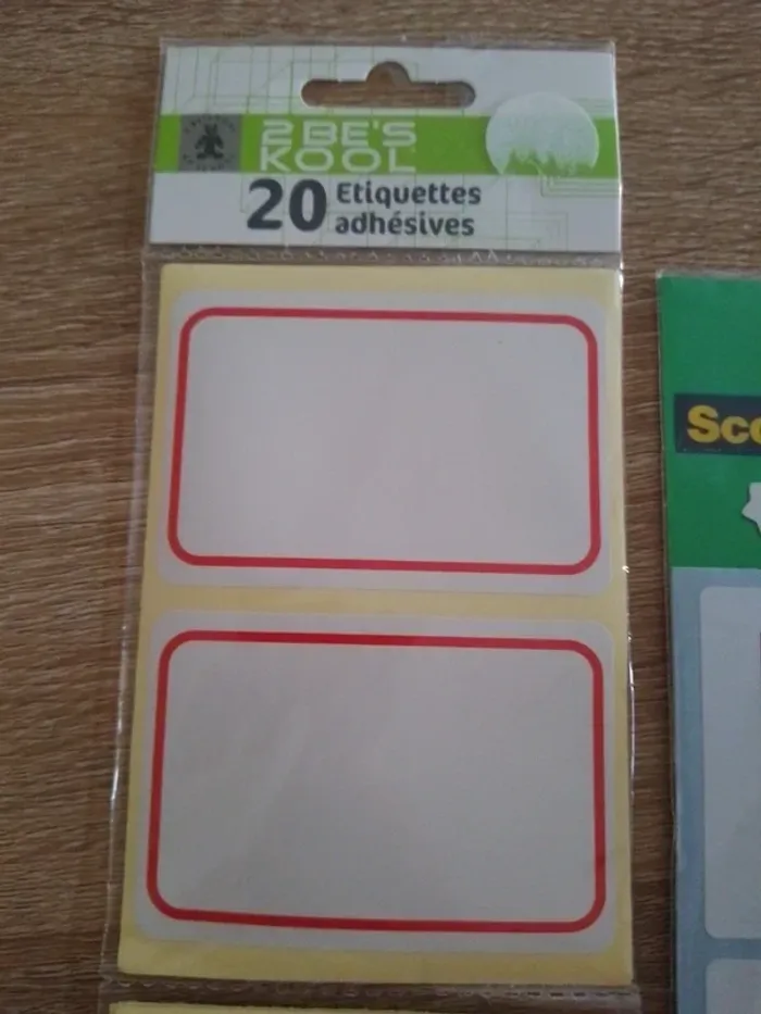 40 étiquettes adhésives ( 2be-s kool et scotch) - photo numéro 2