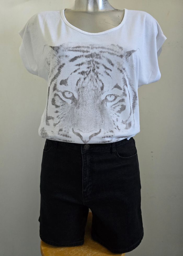 📌 Top TShirt Tête de Tigre Caroll - photo numéro 2