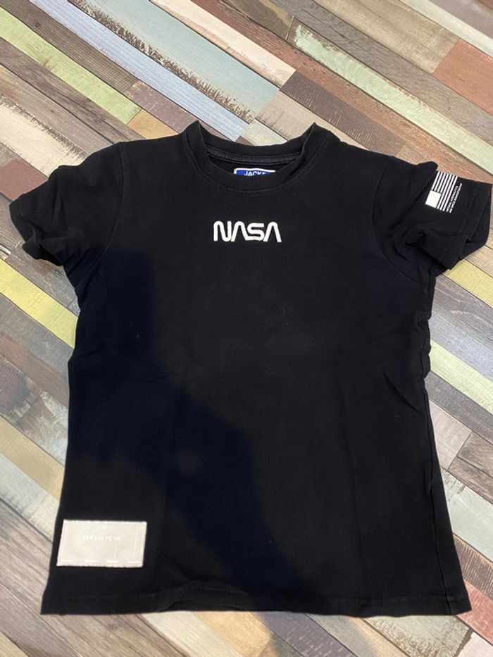 TEE shirt noir Jack and Jones NASA - photo numéro 2