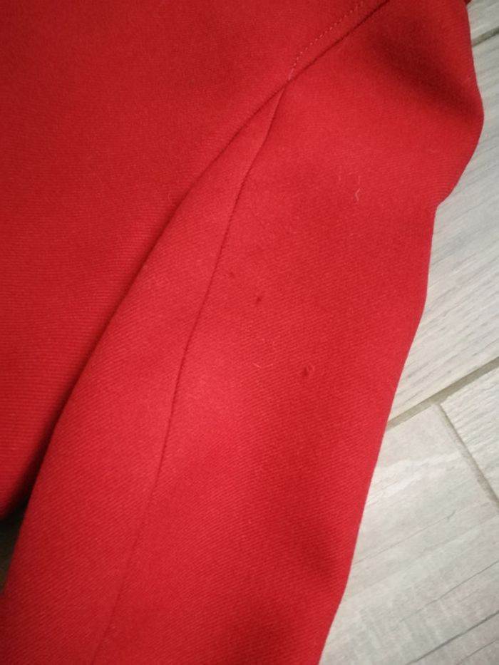 Manteau rouge en laine taille 36 Monoprix Collection - photo numéro 7