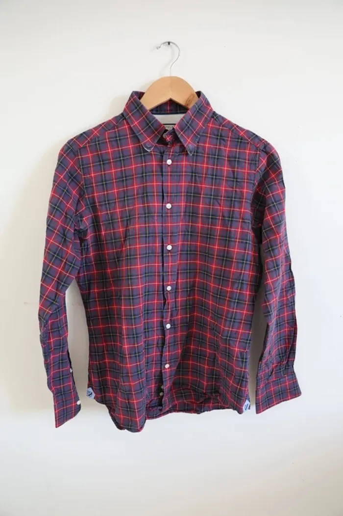 C37 Chemise à carreaux Cremieux Mercer St Collection Taille S
