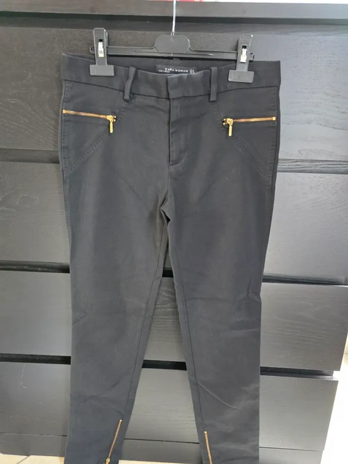 pantalon fin noire Zara woman