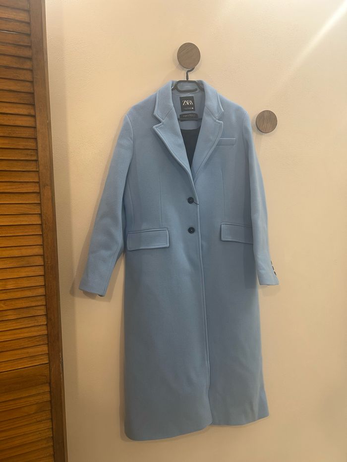 Magnifique manteau long bleu - photo numéro 2
