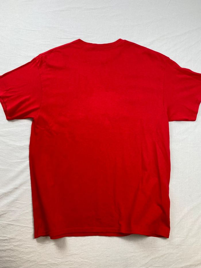 T-shirt imprimé sport USA, homme, été, Rouge XL - photo numéro 3