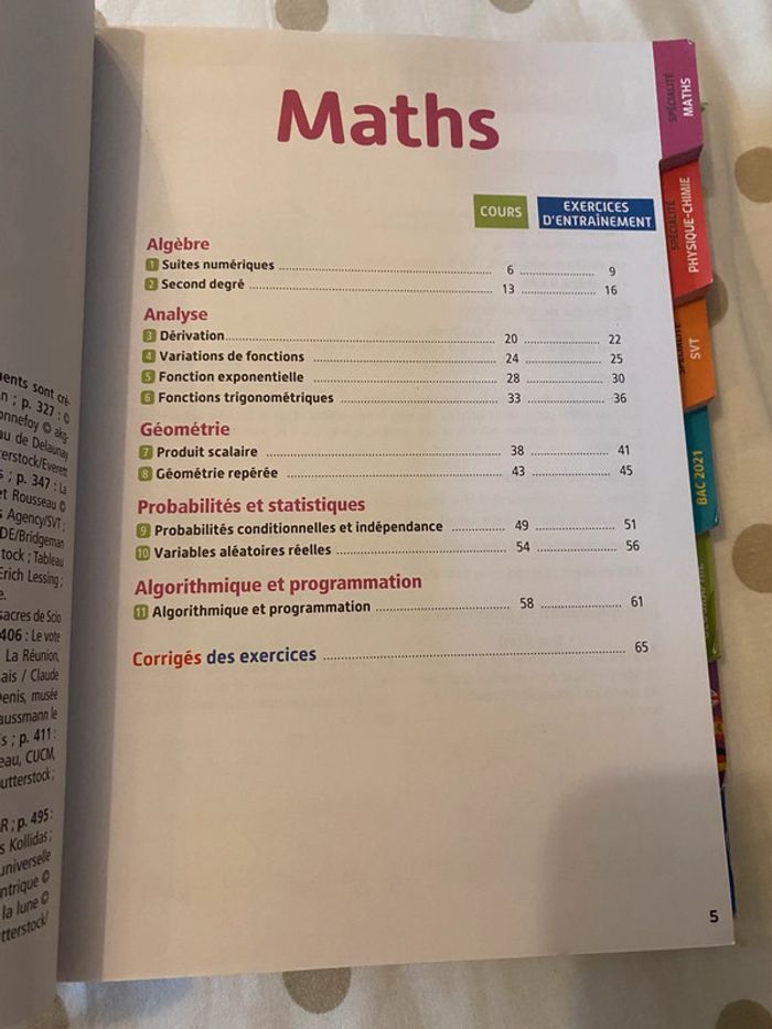 livre toutes les matières programmes 2020 2021 première spé scientifique, bac - photo numéro 5