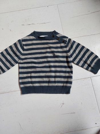 Pull rayé Obaibi Taille 6 mois