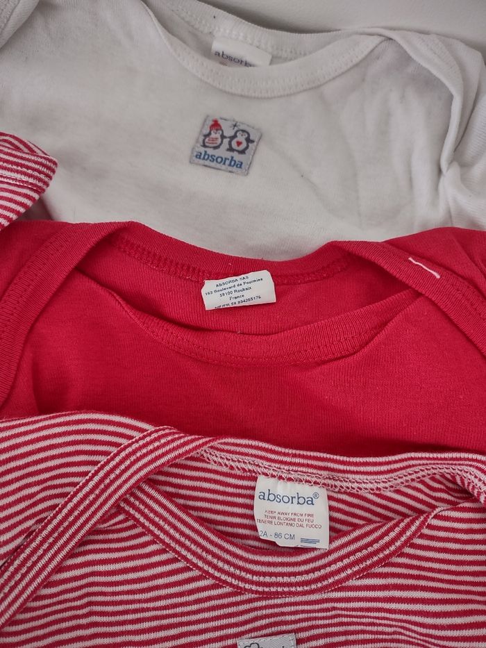 Lot de 3 bodies manches longues Absorba - photo numéro 3