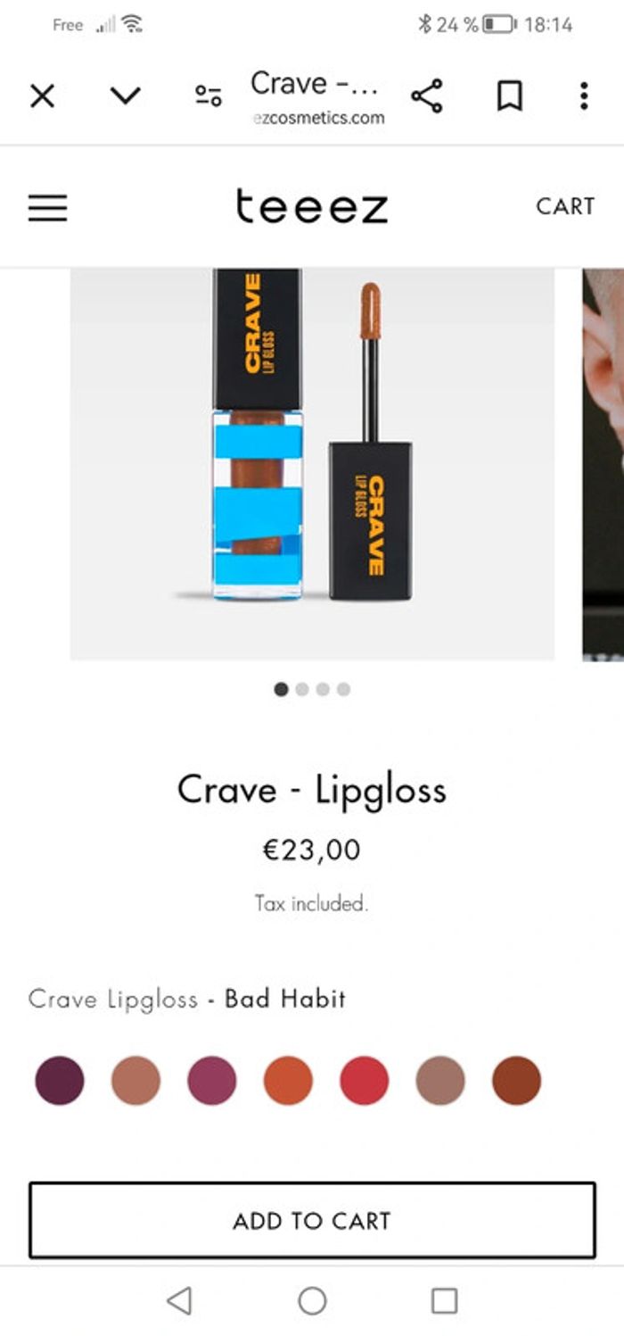 Brillant à lèvres crave. Marque teeez - photo numéro 5