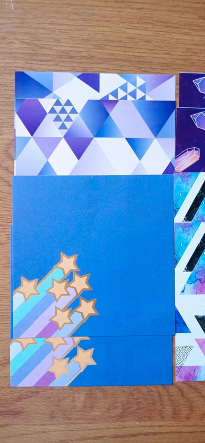 Lot de 8 feuilles de papier violet - photo numéro 2