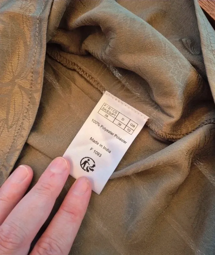 Débardeur satiné kaki Blancheporte Neuf T.38 - photo numéro 6
