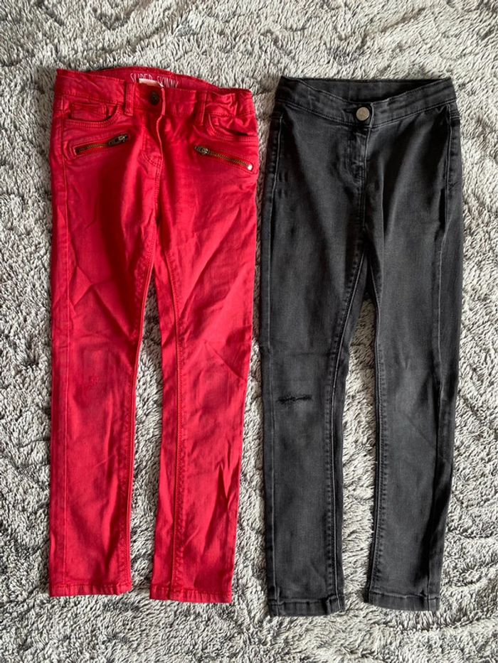 Lot de 2 pantalon style skinny - 5 ans