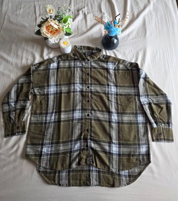 Primark Chemise Flanelle Carreaux Kaki Très bon état 38
