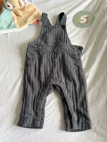 Salopette à Chevrons Grise Bébé Garçon 6 Mois – Kiabi Eco