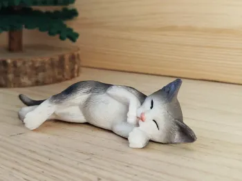 Figurine chat qui dort Animal domestique