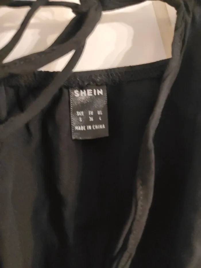 Robe longue 3/4 noire taille S Shein - photo numéro 3