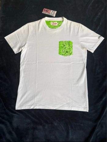MC2 Saint Barth - Tee shirt "Bandanna Round 75 " Blanc vert, taille L