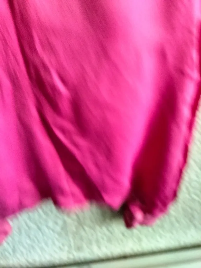 M chemise manche longue en satin rose zara taille M - photo numéro 6