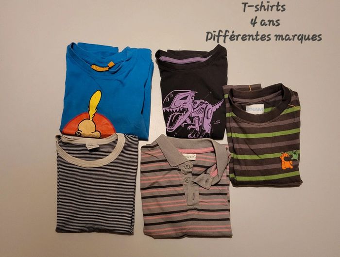 🐼 Lot t-shirts MC 4 ans 🐼