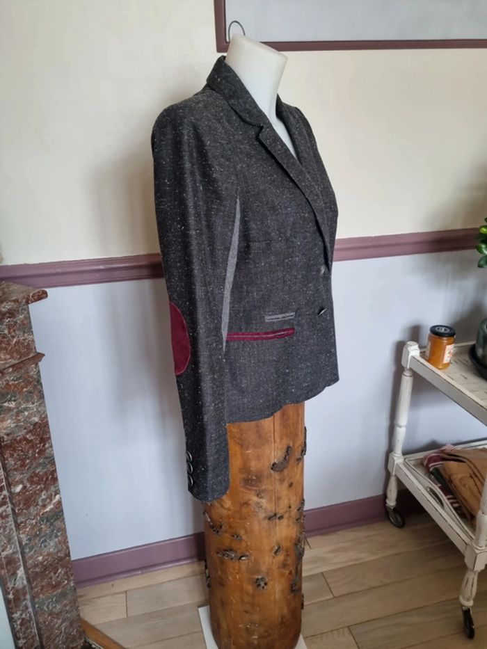 Veste blazer gris bonobo taille M - photo numéro 5