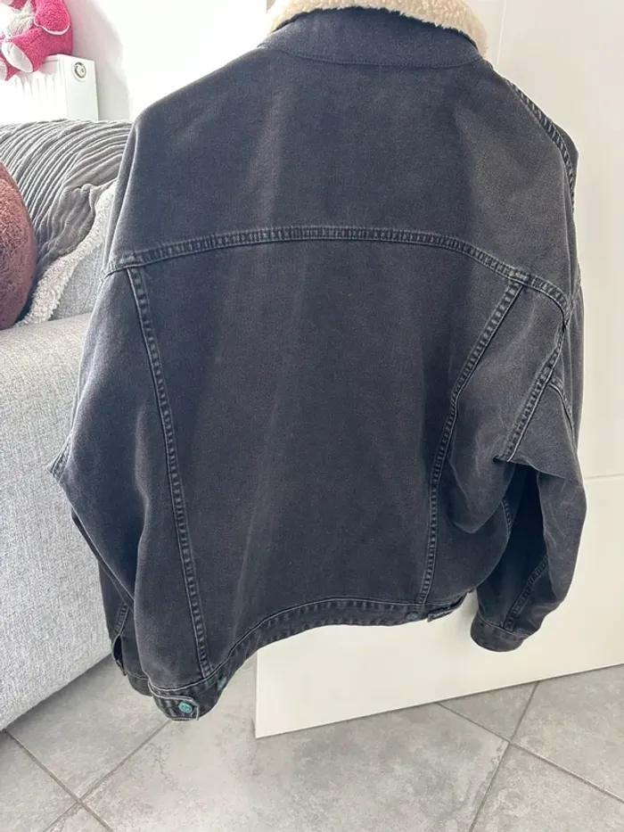veste en jean noir - photo numéro 2