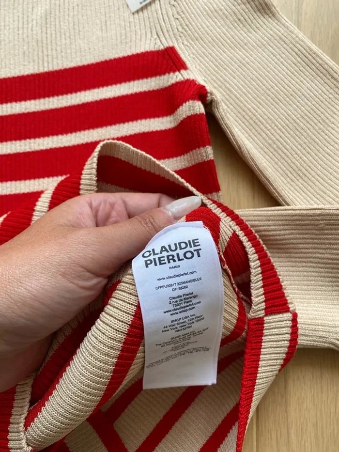 Pull marinière rayé Claudie pierlot - photo numéro 6