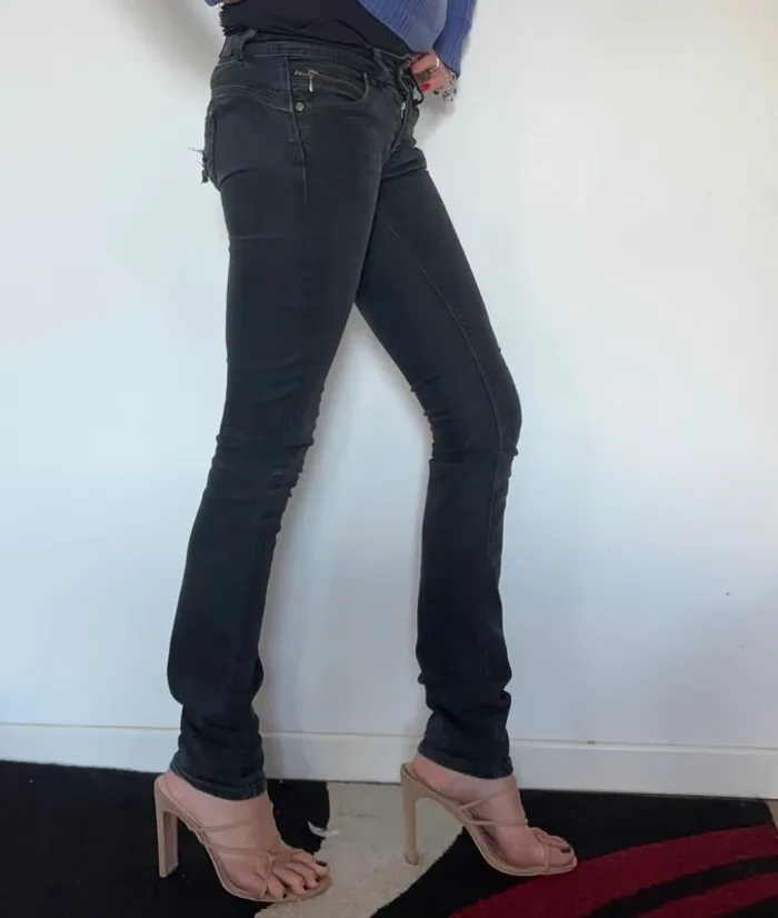 👖 Jean noir taille regular taille 34 XS #pepejeans - photo numéro 3
