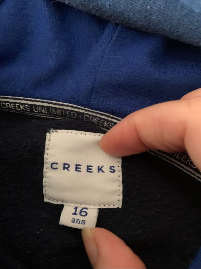 Sweat à capuche Creeks taille 16 ans - photo numéro 4