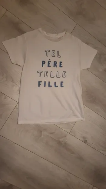 Tee-shirt tel père telle fille 10 ans