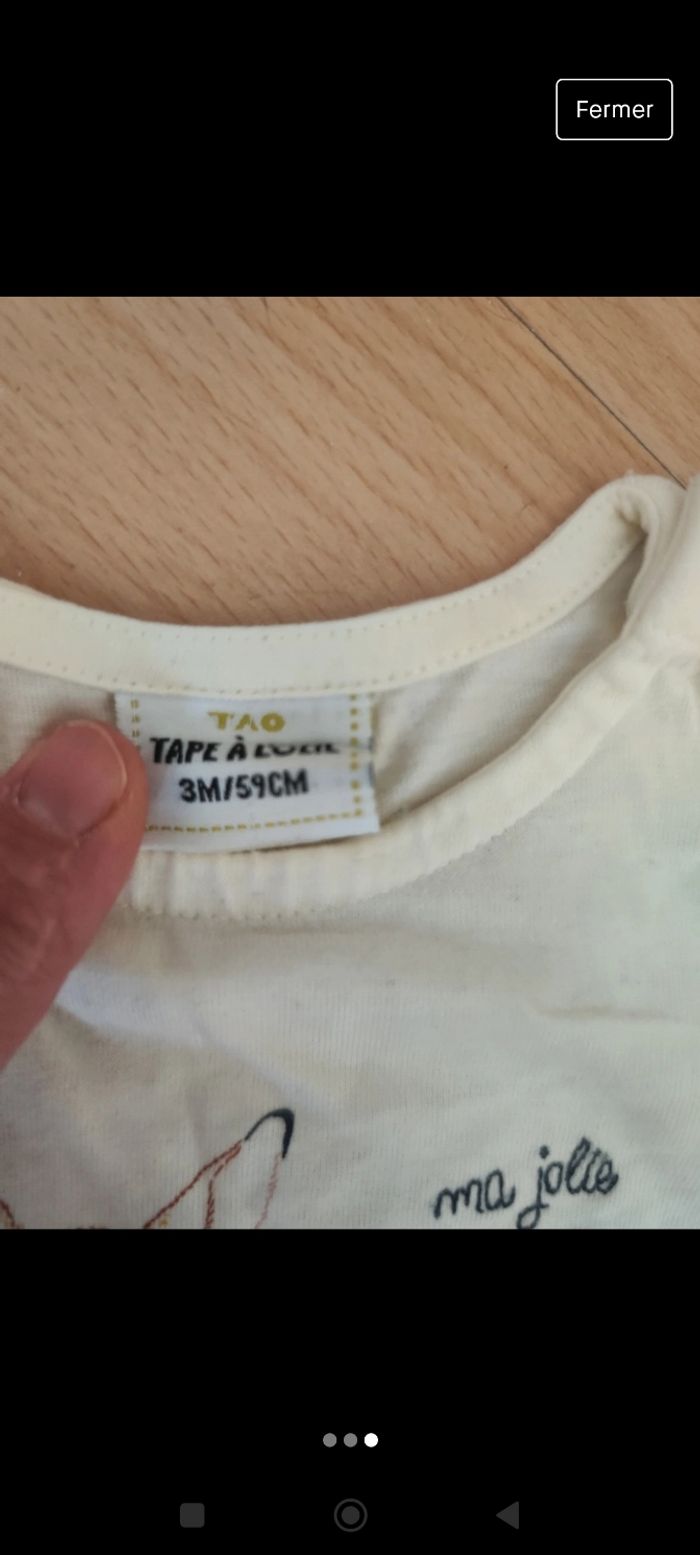 Tee-shirt manches longues bichette - photo numéro 2